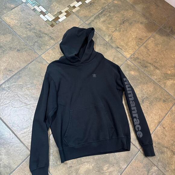 Adidas x Pharrell Williams Unisex Large Hoodie Black Human Race Collab Hoodie - Picture 1 of 6